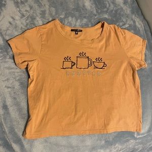 Dirty orange/brown “Seattle” short sleeve top